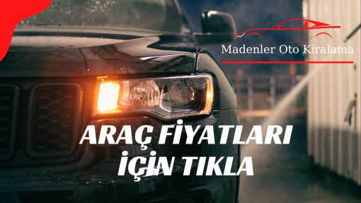  Araç kiralama fiyatları